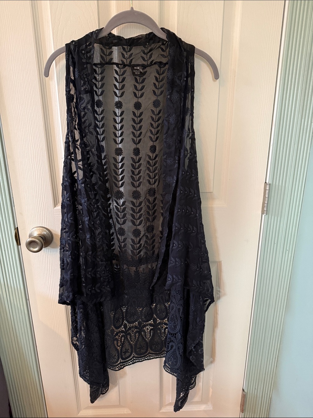 Raj Boho Style Sheer Silk Tunic Vest